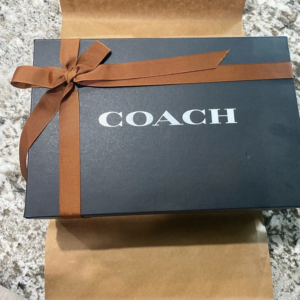 Coach Brown Casual Sneakers with Textural Detailing - Picture 3 of 4